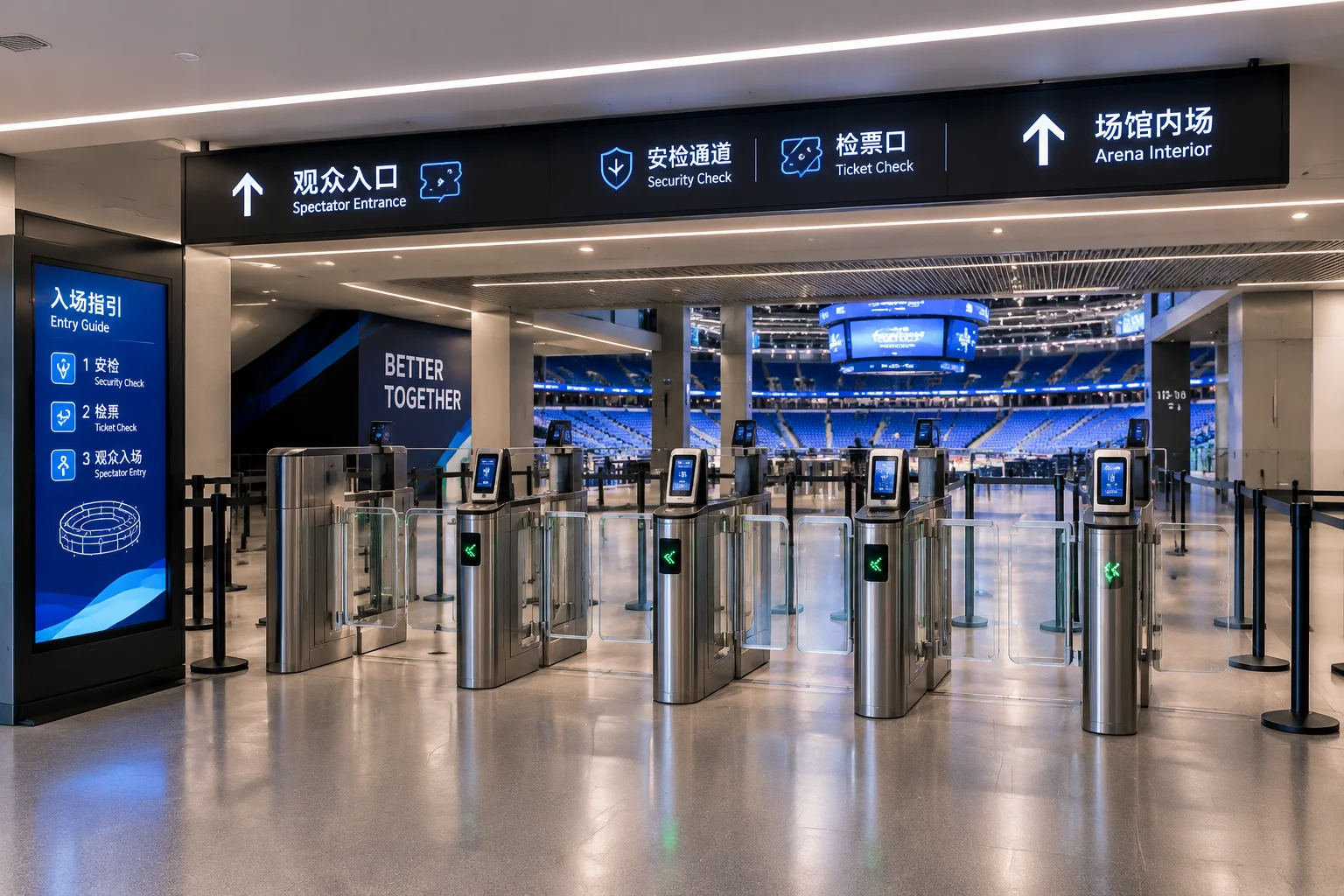 Règlement de l'Accor Arena pour les visiteurs