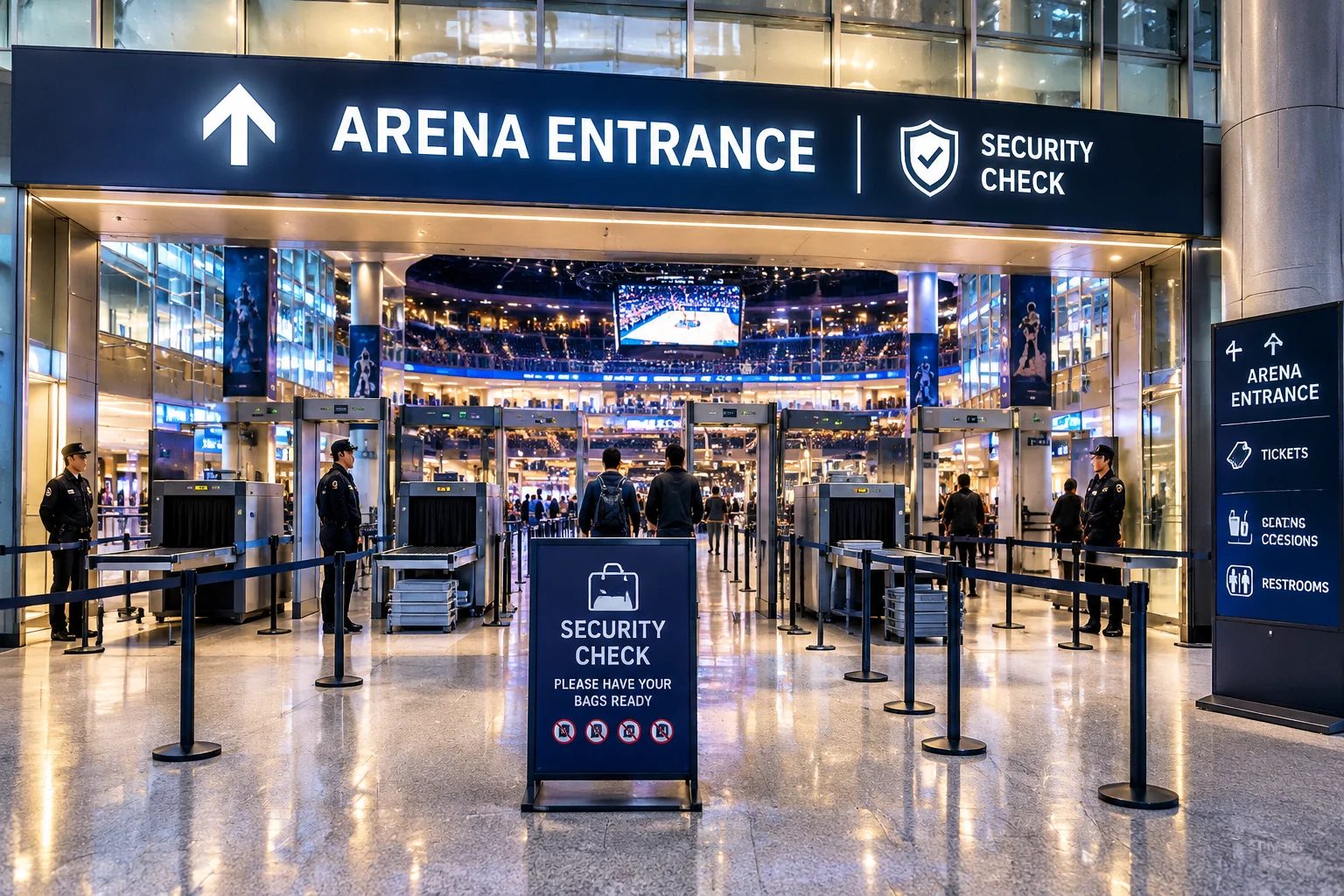 Règlement de l'Accor Arena pour les visiteurs
