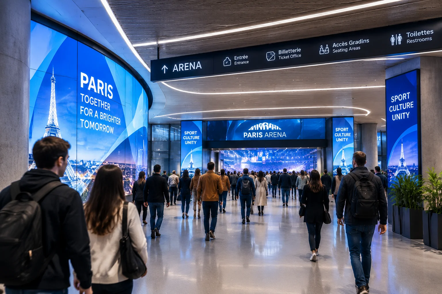 Organisation et accueil des spectateurs NBA Paris