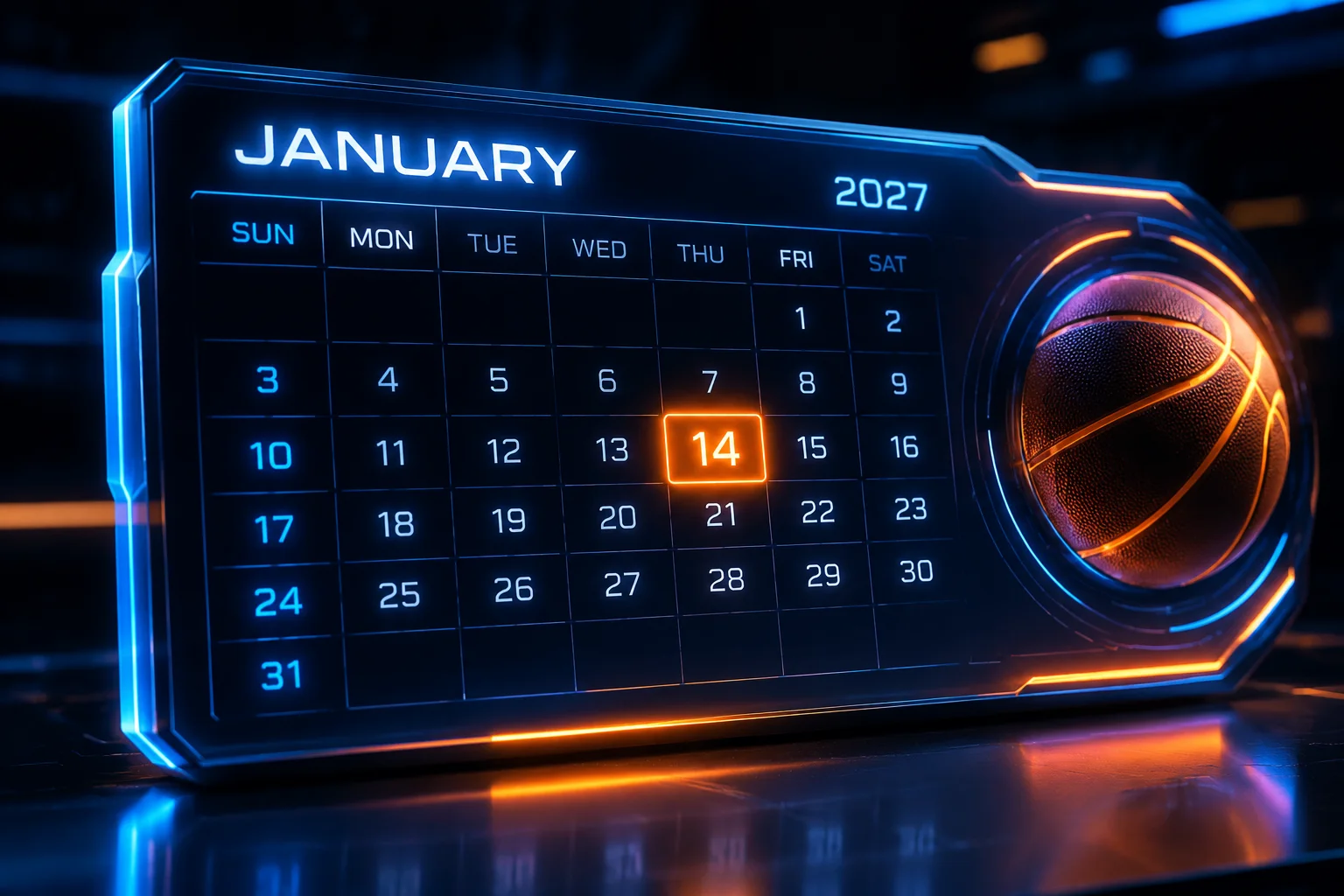 Date officielle : 14 janvier 2027